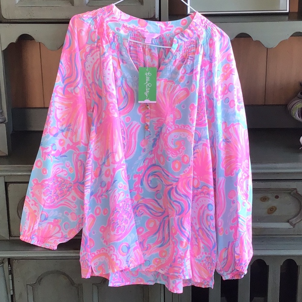 Lilly Pulitzer Elsa Top - silk blouse